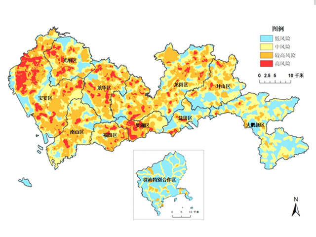 深圳市綜合環(huán)境風(fēng)險(xiǎn)熱圖 深圳市綜合環(huán)境風(fēng)險(xiǎn)熱圖