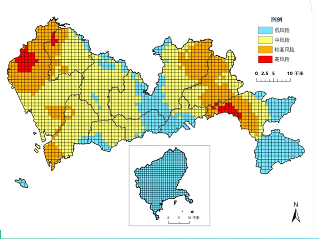深圳市綜合環(huán)境風(fēng)險(xiǎn)網(wǎng)格分級分布圖 深圳市綜合環(huán)境風(fēng)險(xiǎn)網(wǎng)格分級分布圖